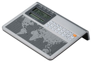 Howard Miller Atlas World Clock & Calculator 645-761 Howard Miller Atlas World Clock & Calculator 645-761
